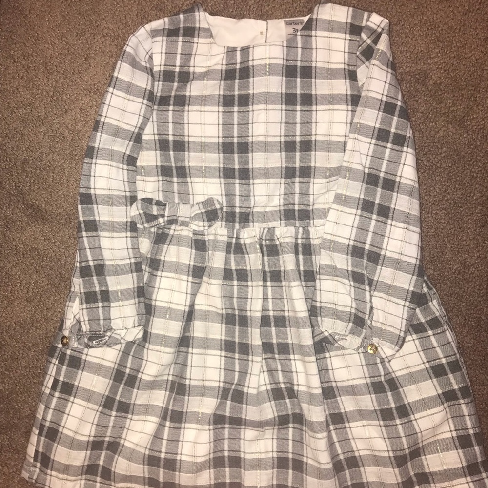 Carters Plaid Dress, 3T